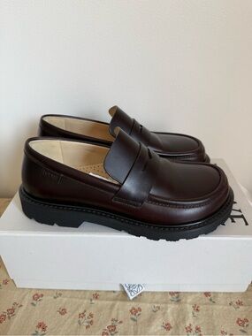 Loewe Women’s Blaze Brown Loafers 38